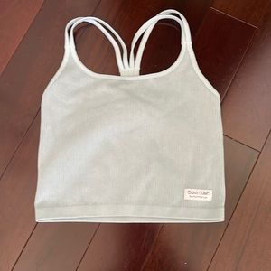 Gorgeous light blue coloured Calvin Klein crop top.